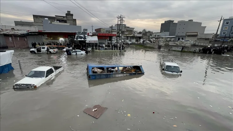 Die Regenfälle in der irakischen Stadt Erbil haben das Leben beeinträchtigt